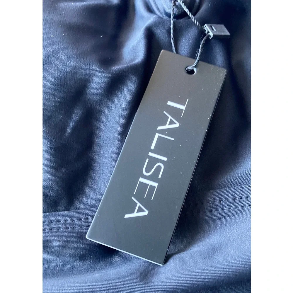 Talisea Black 2 Piece Tankini Swimsuit Set Womens Size Medium New With Tags